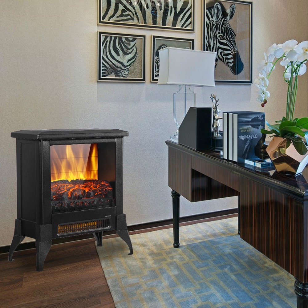 alluring 1400w freestanding fireplace, adjustable temperature fireplace heater heater that looks like a fireplace picture