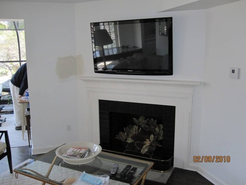 alluring fireplace put components mounting barb homes tv over fireplace where to put components image
