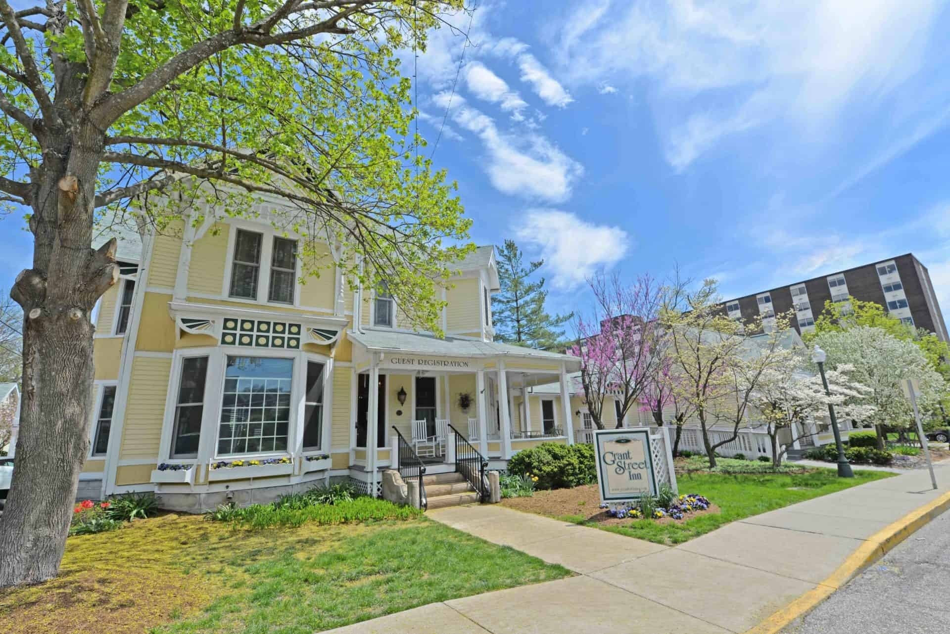 alluring grant street inn, bloomington's vacation getaway | travel indiana fireplace center bloomington indiana photo