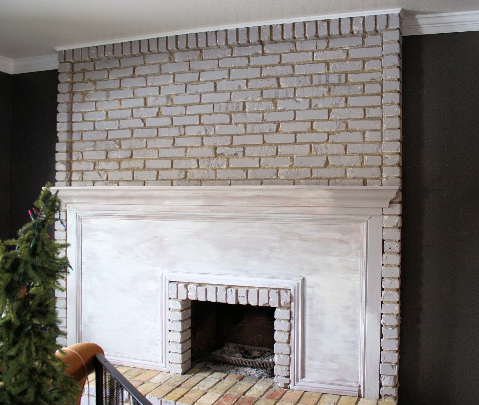 alluring running with scissors: tutorial: painting a brick fireplace sponge painting brick fireplace picture