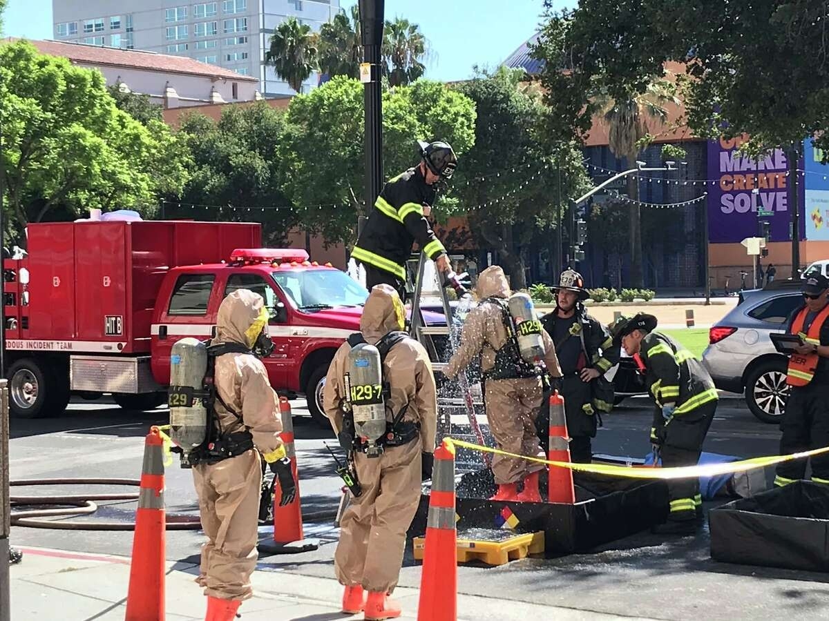 alluring unknown chemicals kill a woman, trigger hazmat situation at fairmont fireplace store san jose picture