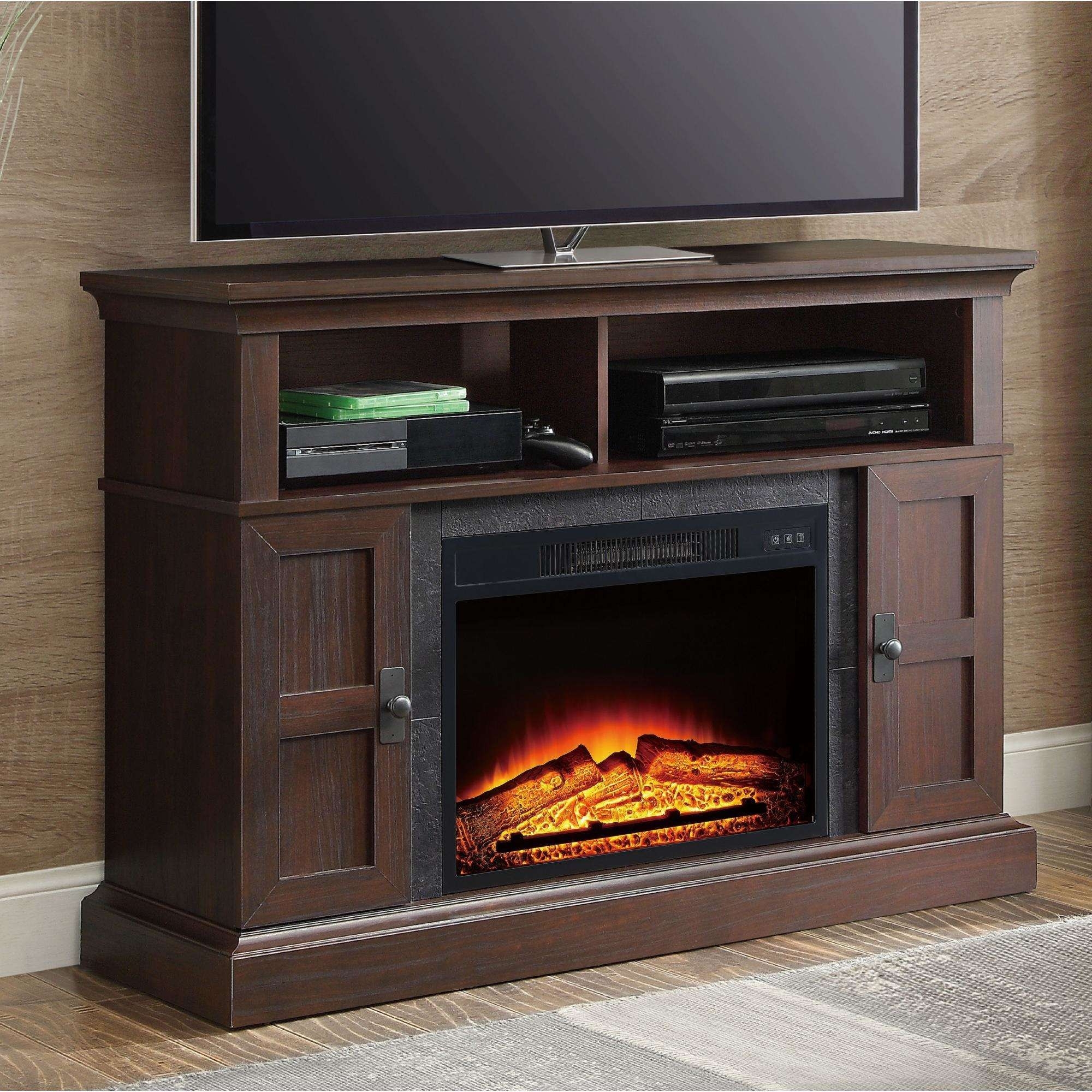 alluring whalen media fireplace for your home television stand fits tvs up to 55 electric fireplace and tv stand combo photo