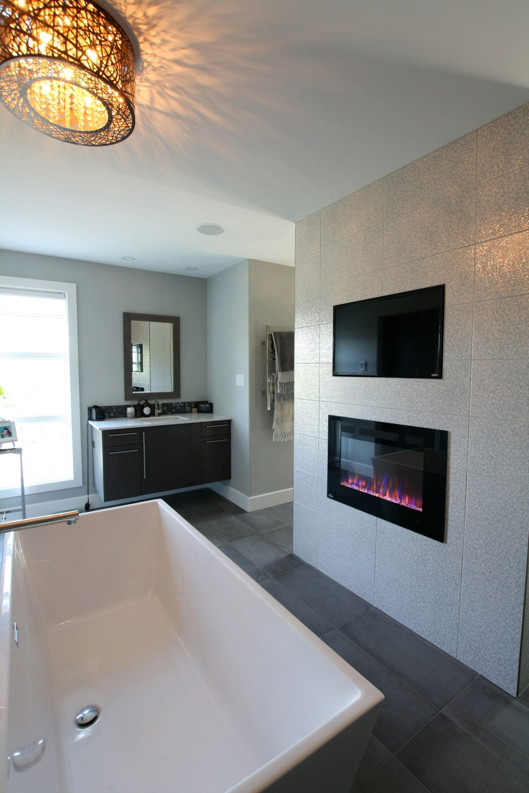 amazing electric fireplace with tv above custom builtmarquis developments electric fireplace ideas with tv above pics