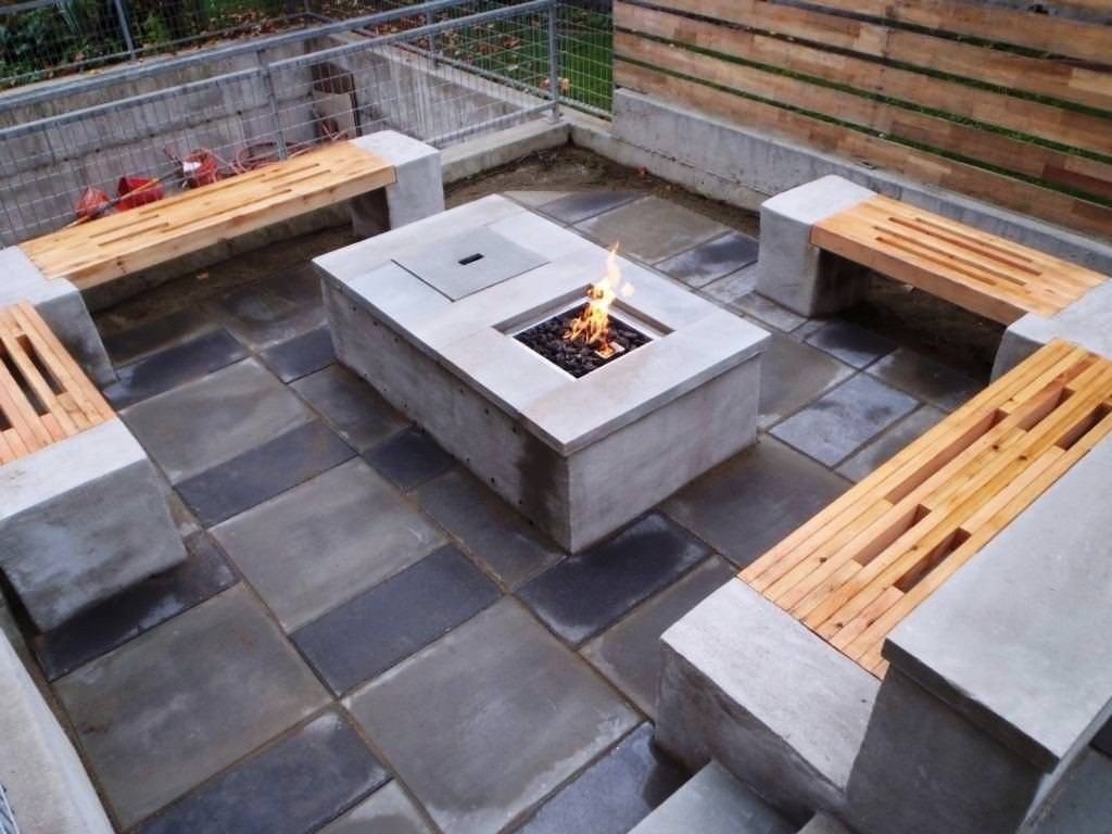amazing inexpensive cinder block bench | concrete patio designs, cinder block how to build an outdoor fireplace with cinder blocks picture
