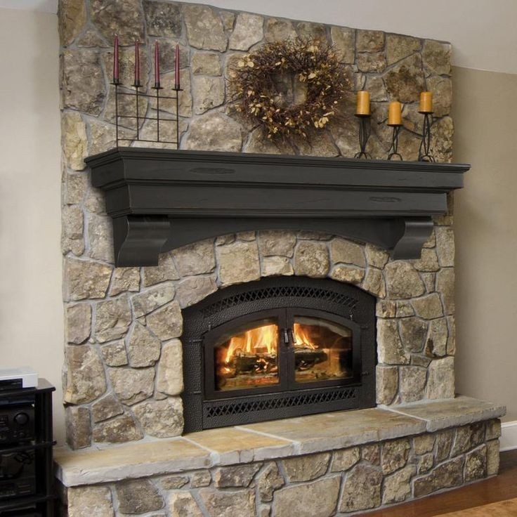 amazing shelve mantel with 2 corbels rustic shelve modern look solid wood rustic fireplace mantel shelf image