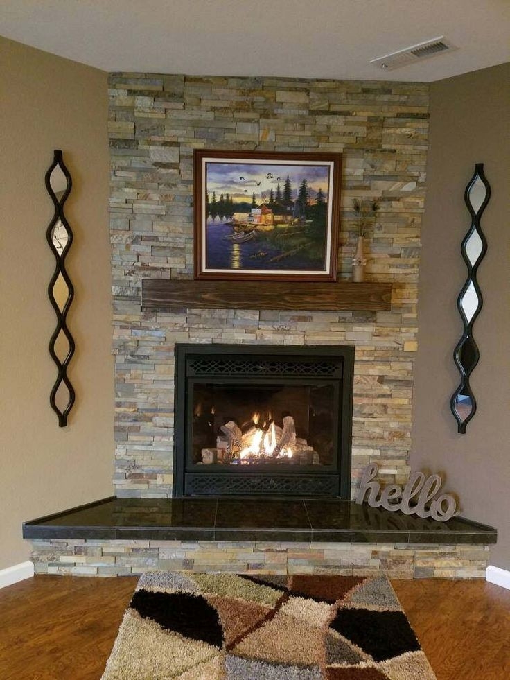 astonishing any size and color fireplace mantel rugged wood finish rustic | etsy light colored stone fireplace photo