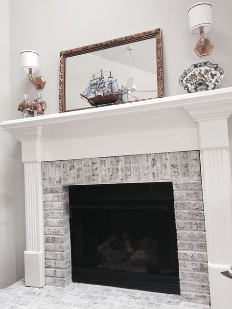 astonishing ideas kitchen red brick fireplace makeovers | red brick fireplaces full brick wall fireplace makeover image