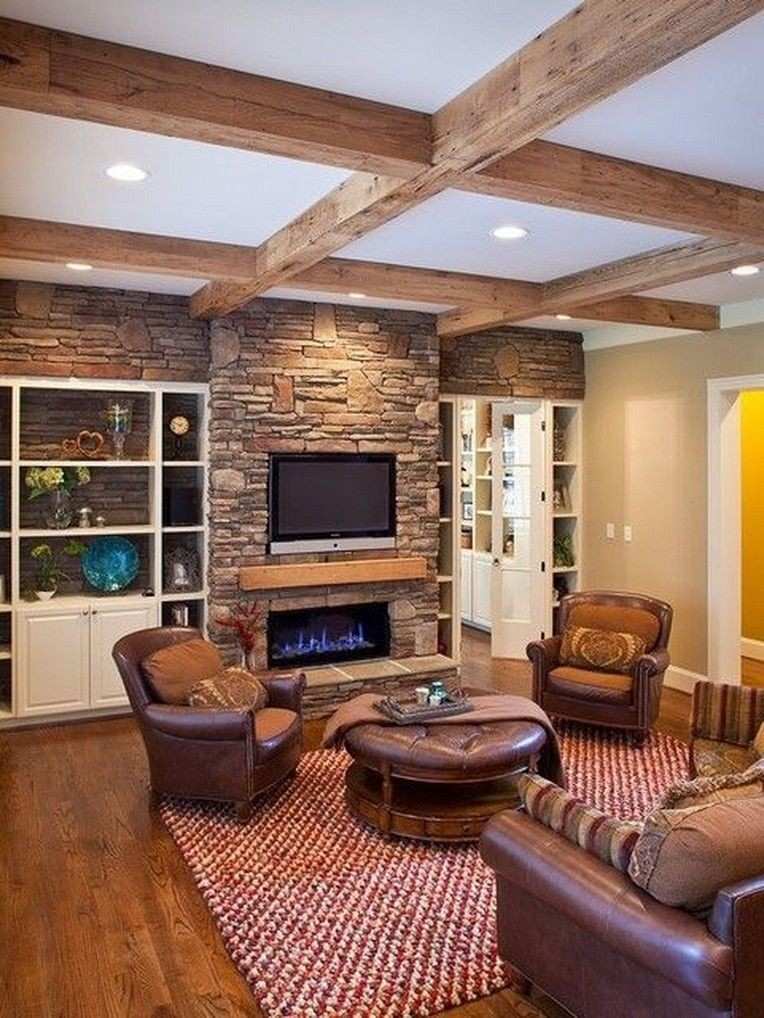 awesome 44 amazing living room with stone wall design ideas | stone fireplace how to design living room with fireplace and tv pics