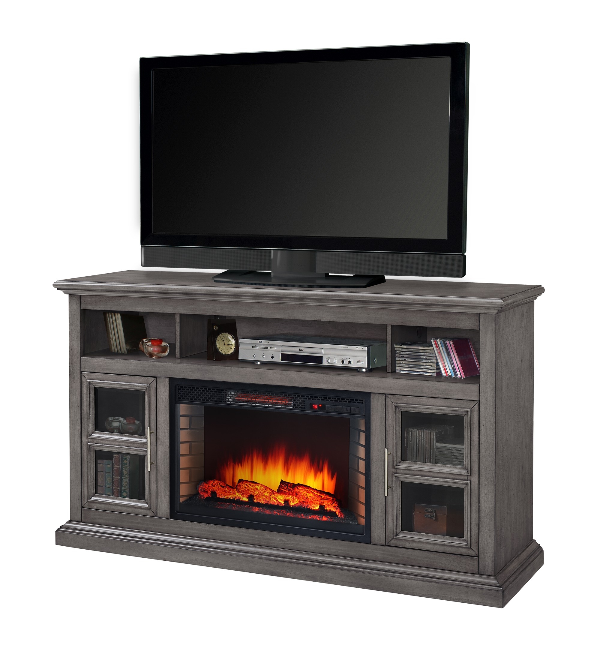 awesome glendale 58 in media electric fireplace in dark weathered grey muskoka electric fireplace reviews picture