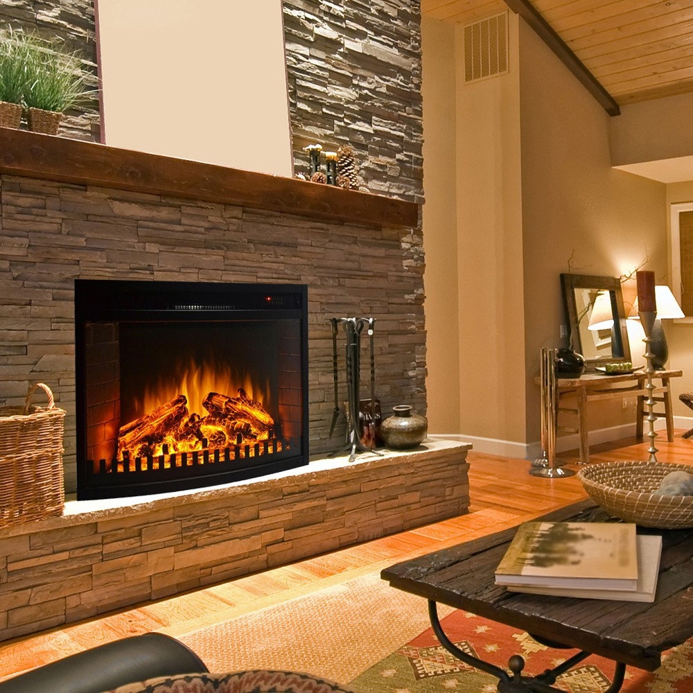 awesome regal flame 28 inch curved ventless heater electric fireplace insert real looking electric fireplace photo