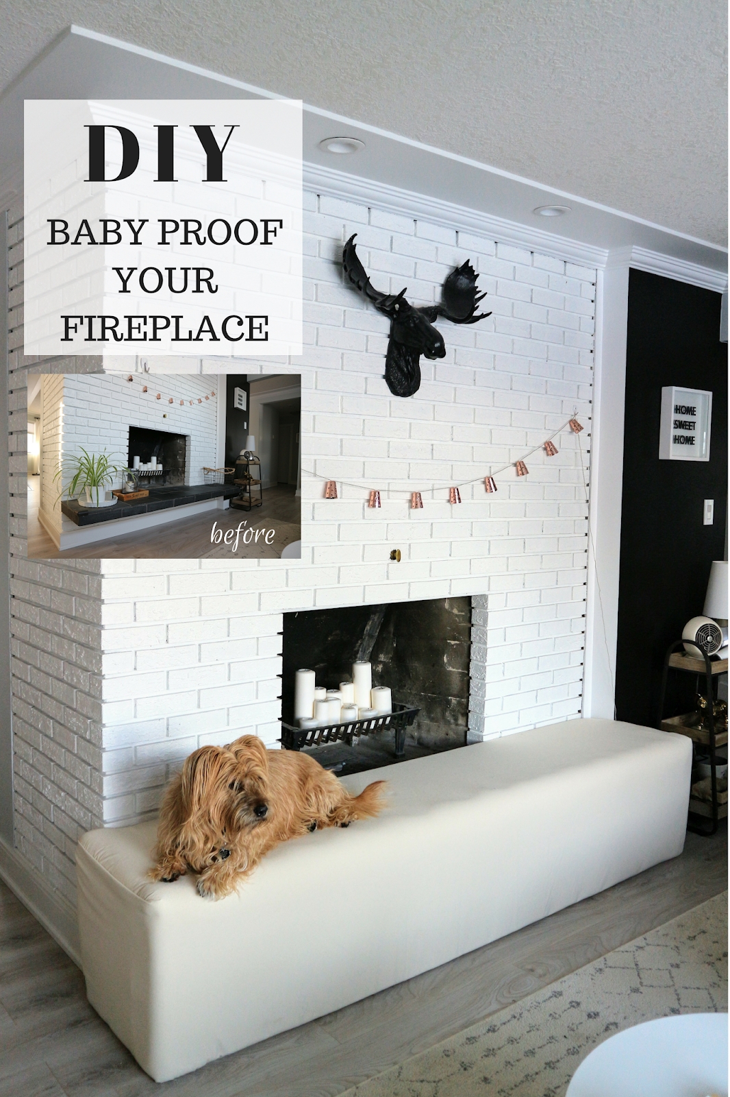 best baby proof fireplace hearth #babyproofing #babyproof #diybabyproof # how to baby proof fireplace photo