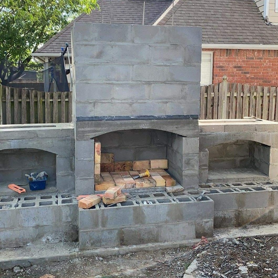 best diy outdoor fireplace plans | outdoor fireplace plans, backyard how to build an outside fireplace picture