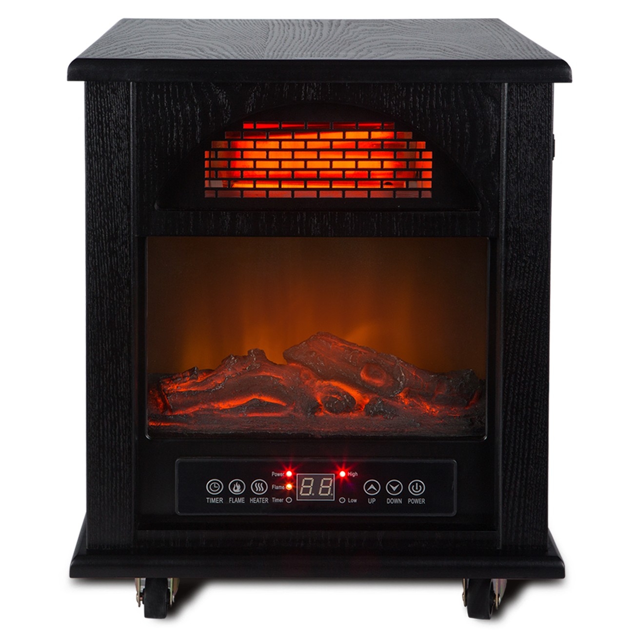 best free standing 1500w electric fireplace space heater flame portable fire portable electric fireplace heater photo