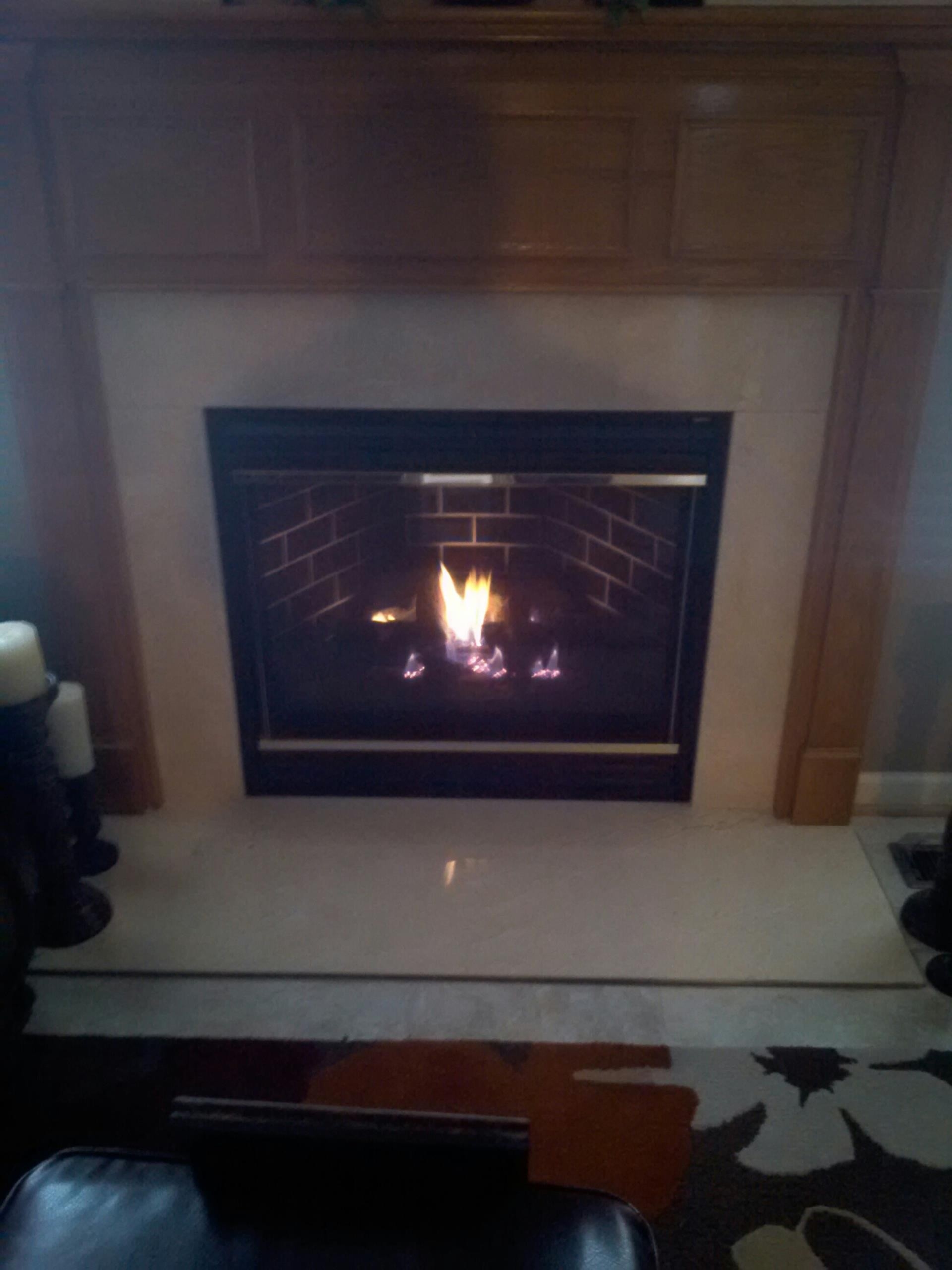 best gas log: gas log insert installation installing gas fireplace logs photo