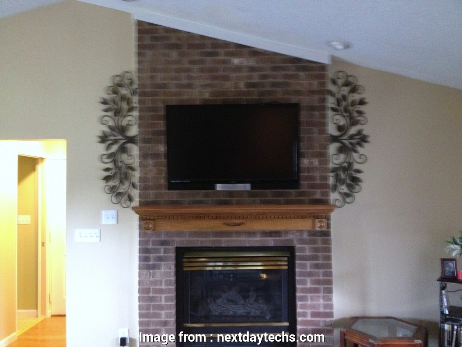 best how to install electrical outlet over fireplace practical tv mounting mounting a tv above a fireplace hiding wires photo