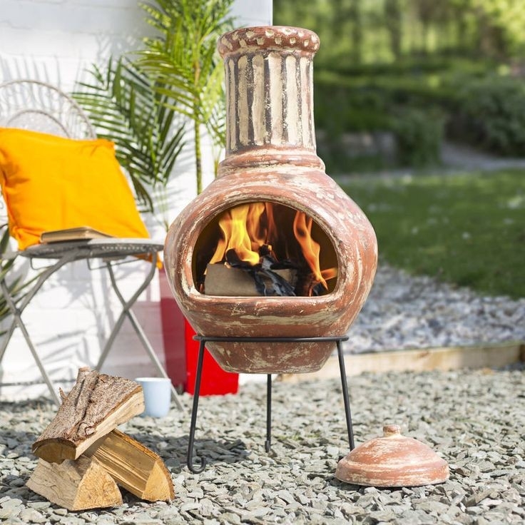 best large clay chiminea in 2020 | clay chiminea, chiminea, outdoor heating ceramic chiminea outdoor fireplace picture