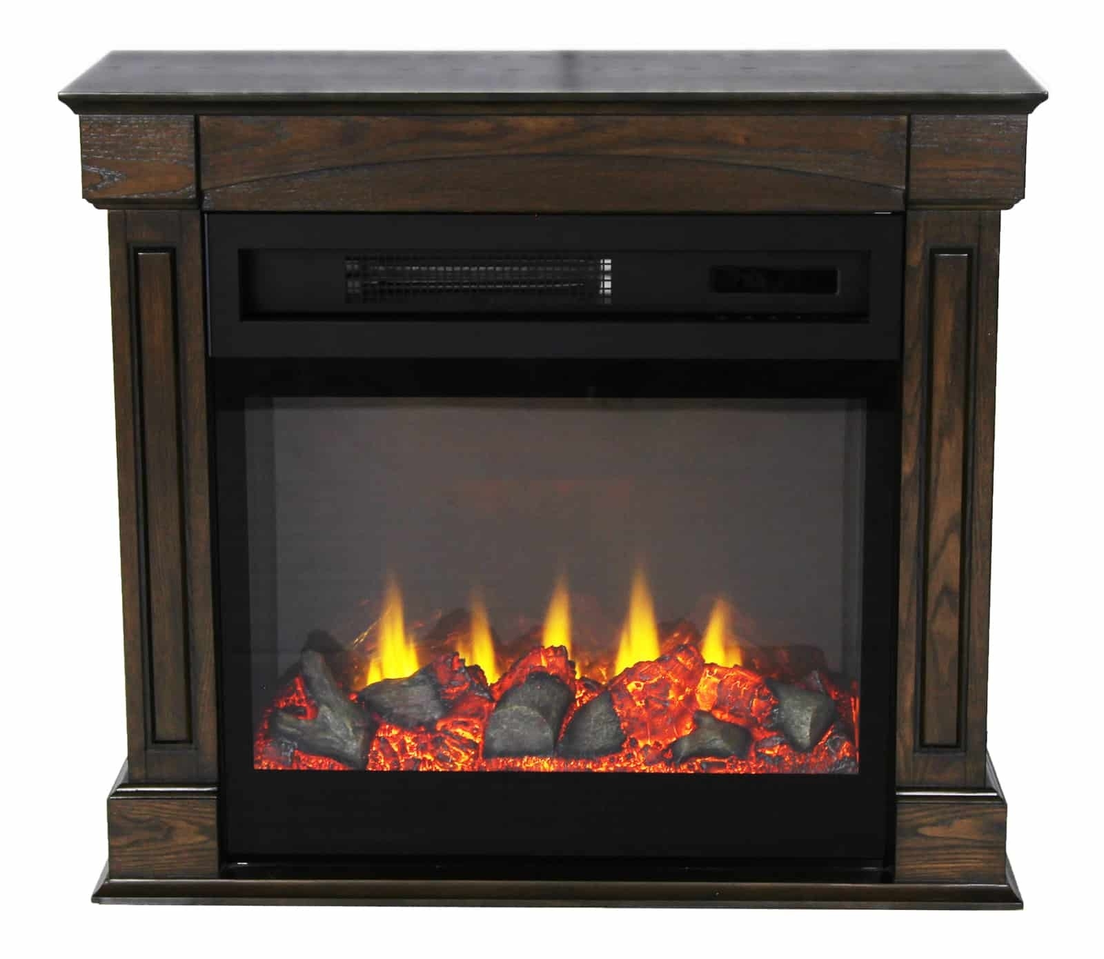 best lifesmart 29" rolling mantel electric fireplace with 3d flame efficient electric fireplace heaters image