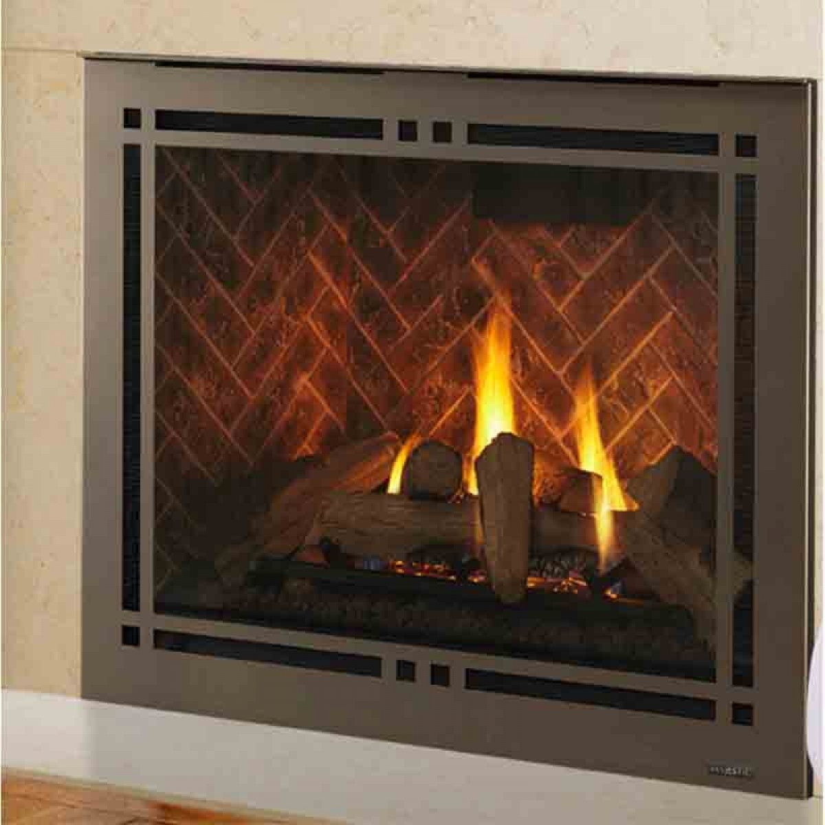 best majestic meridian platinum 42" top/rear direct vent lp fireplace what kind of gas fireplace do i have pics