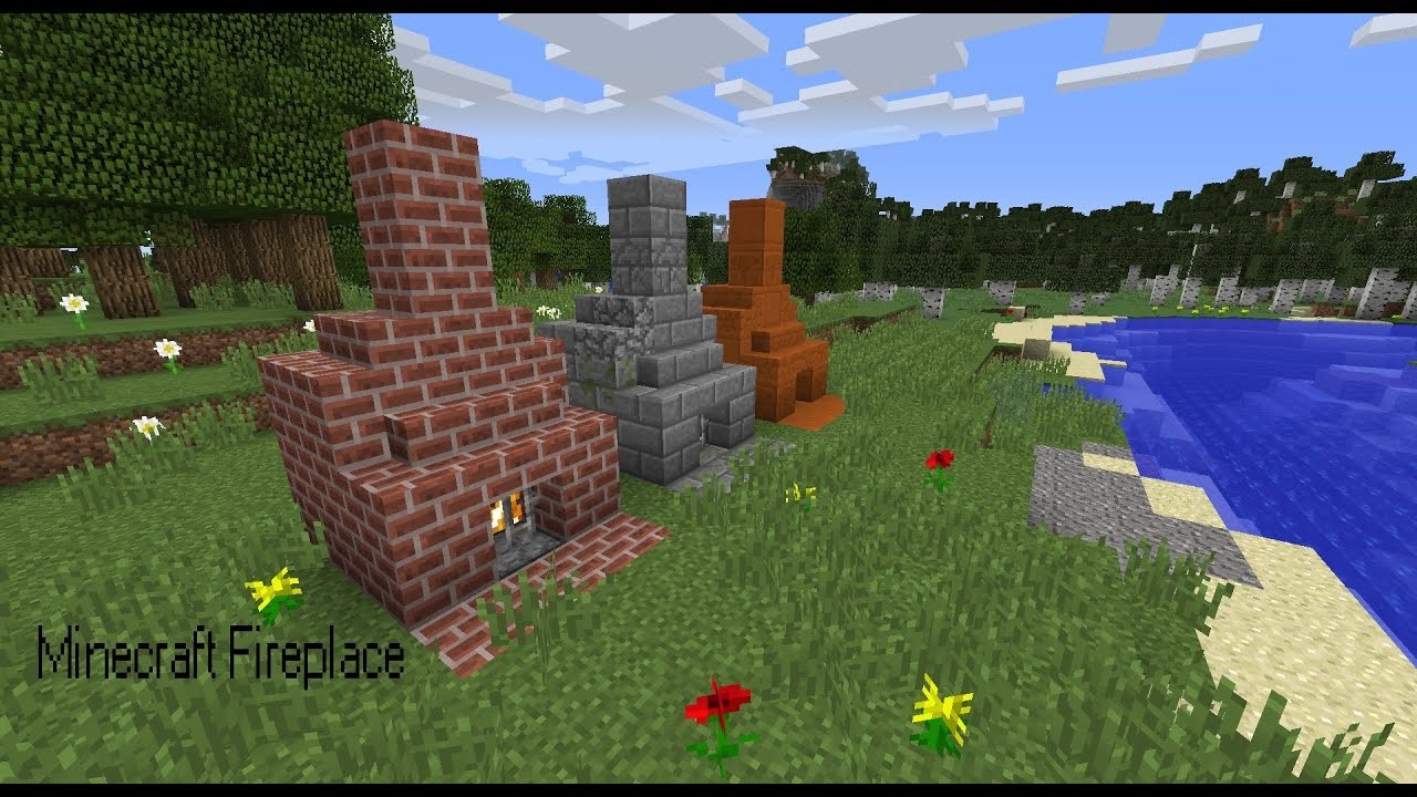 best minecraft : how to make a fireplace / furnace youtube how to make a safe fireplace in minecraft image