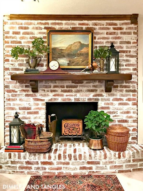 best mortar wash brick fireplace makeover | brick fireplace makeover, red red brick fireplace makeover pics