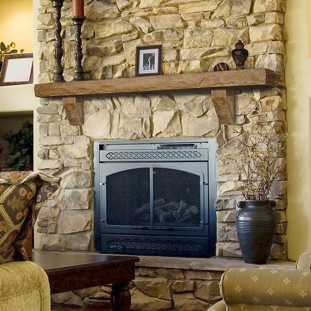 best ranier 60" stone fireplace mantel shelf | rustic fireplaces, stone where to buy fireplace mantel shelf picture