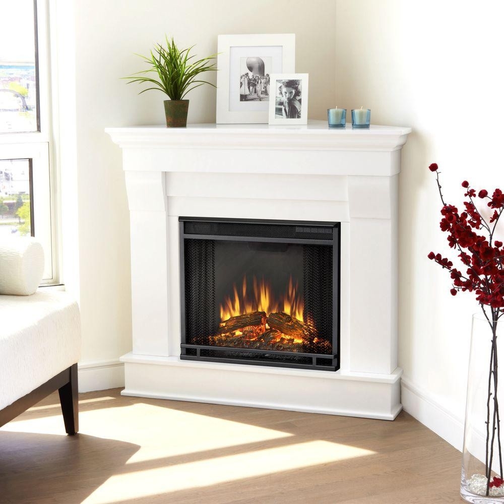 best real flame chateau 41 in corner electric fireplace in white 5950e w home depot fireplace heater photo