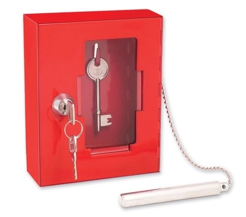 best red fire emergency key box with hammer, rs 350 /number shree safety how to light gas fireplace with key image