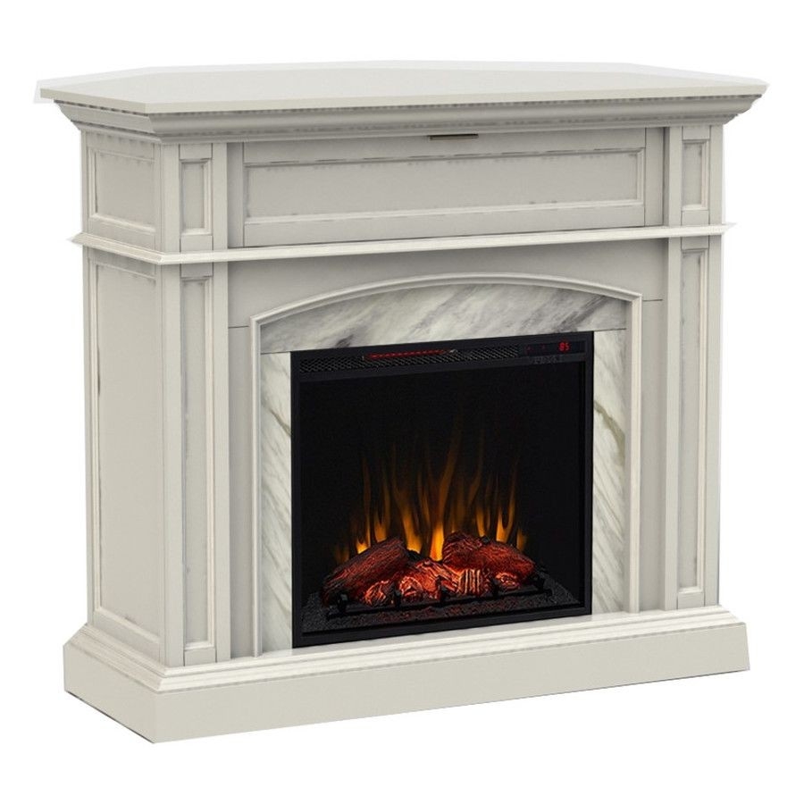best scott living 46 5 in w white infrared quartz electric fireplace lowes electric fireplaces at lowes pics
