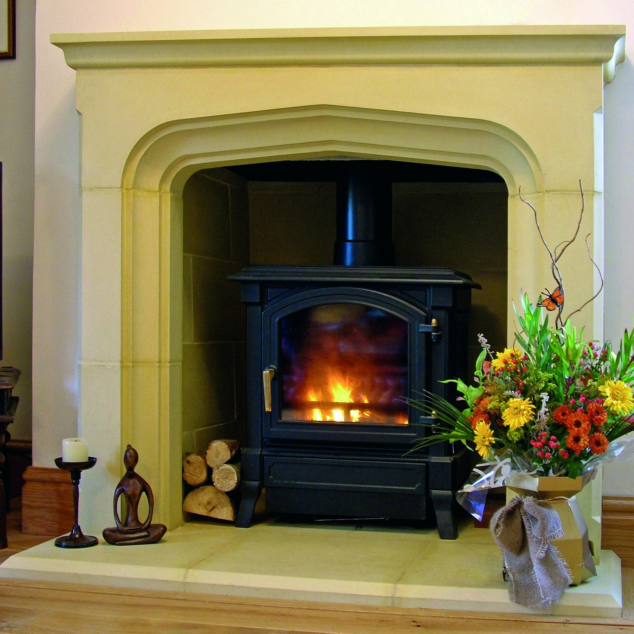 best the tall manor fireplace from haddonstone will add a cosy focal point adding a fireplace to a house photo