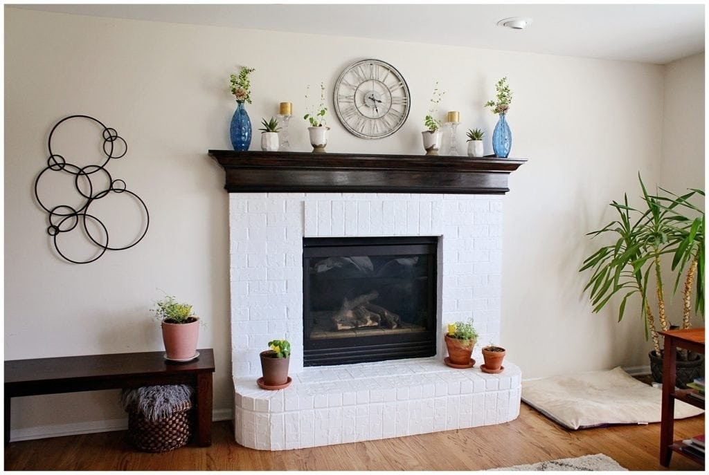 best tips for how to paint a brick fireplace how to clean bricks around fireplace photo