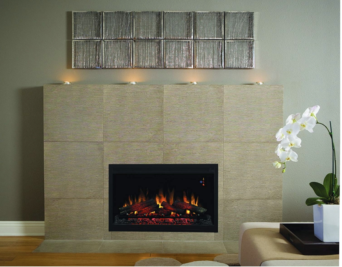 brilliant classicflame 36eb110 grt 36" traditional built in electric fireplace built in pellet stove fireplace image