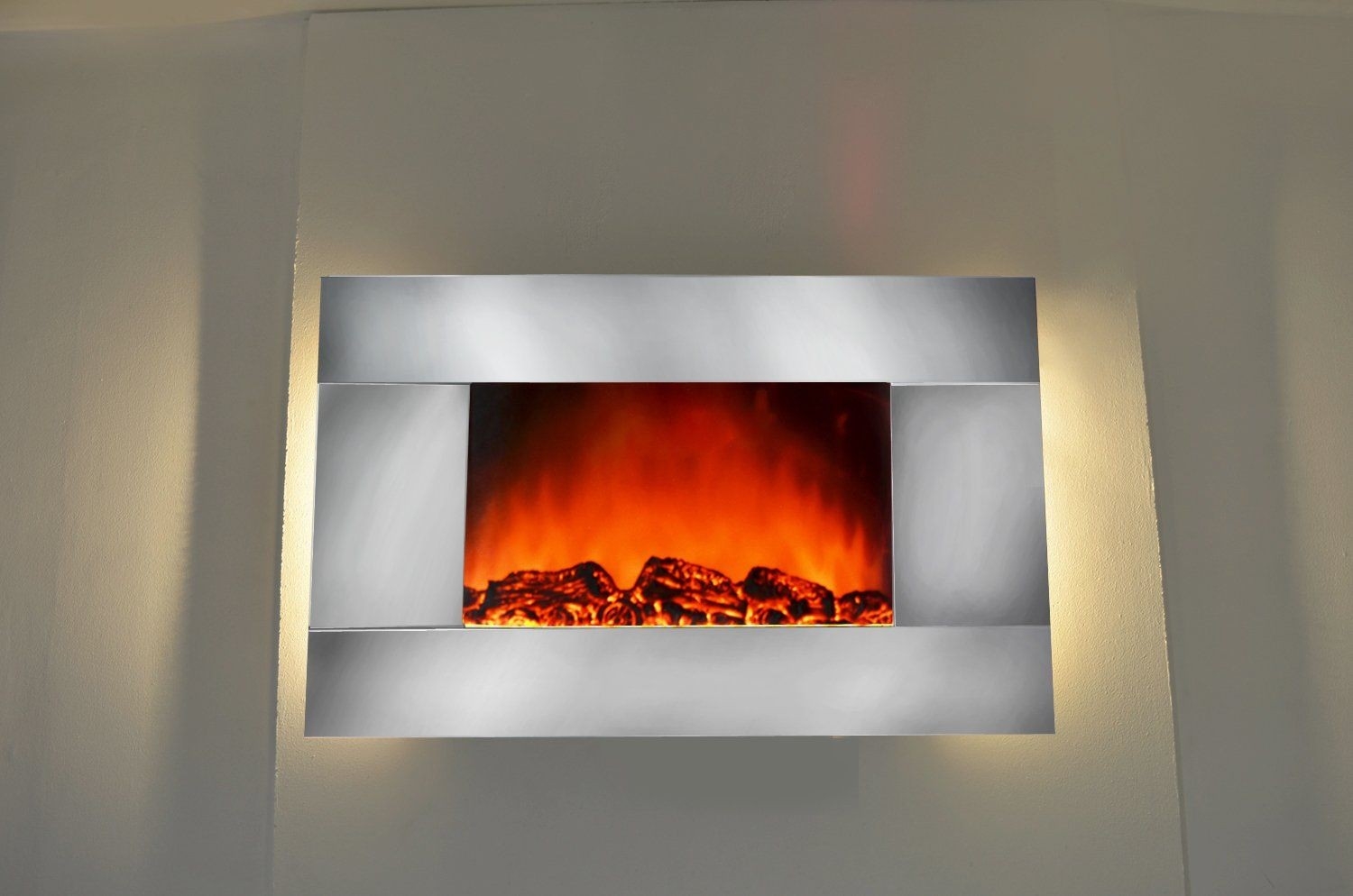 brilliant golden vantage gv 510glb 35" electric fireplace heater wall mount with amazon wall mount electric fireplace image