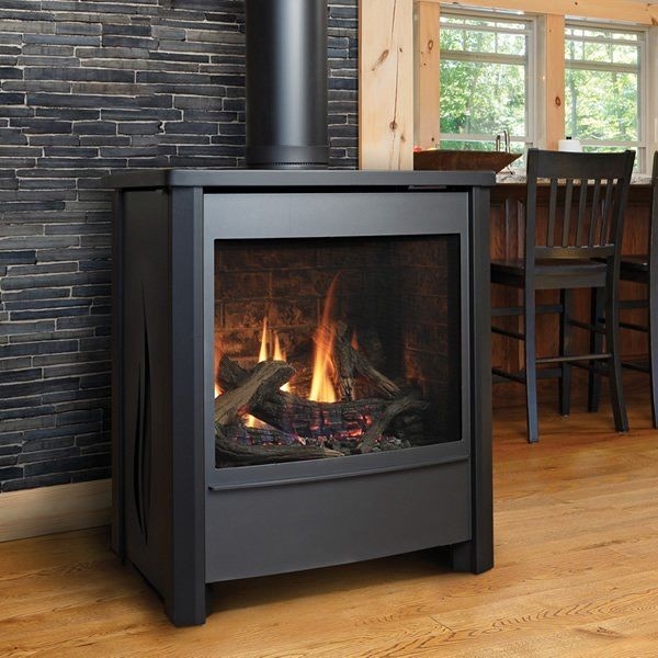 brilliant kingsman fdv451 free standing direct vent gas stove | direct vent gas free standing direct vent gas fireplace image
