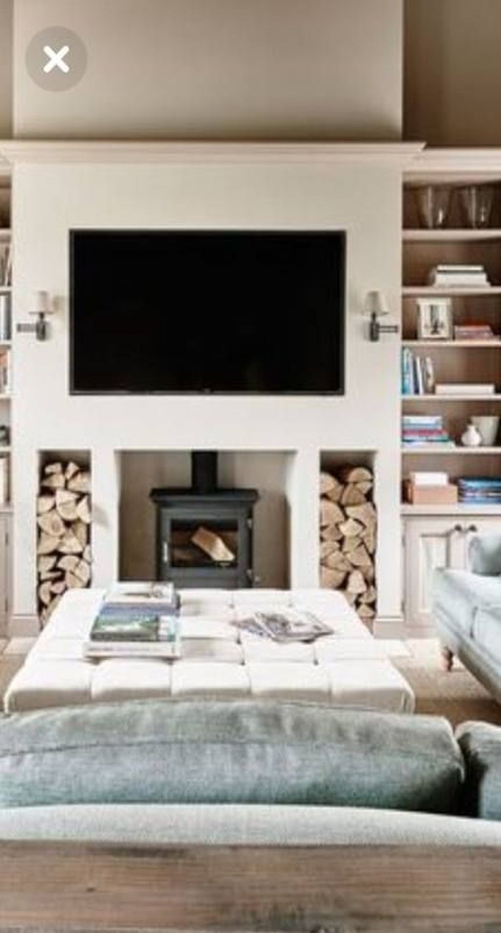 buy 33 stunning modern fireplace design ideas with tv above epichomee in tv hole above fireplace image
