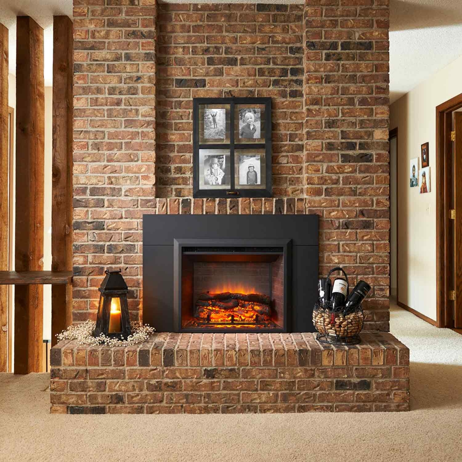 buy greatco gallery series insert electric fireplace, 42" surround pictures of fireplaces in homes image