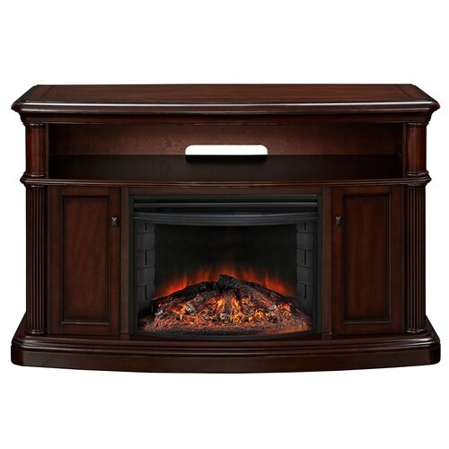 buy muskoka 56 1 in w 4,777 btu cherry wood and metal fan forced electric muskoka electric fireplace reviews photo