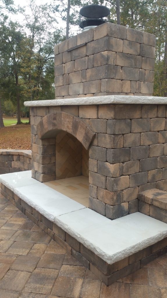 Image of Outdoor Fireplace Cinder Block Best Offer