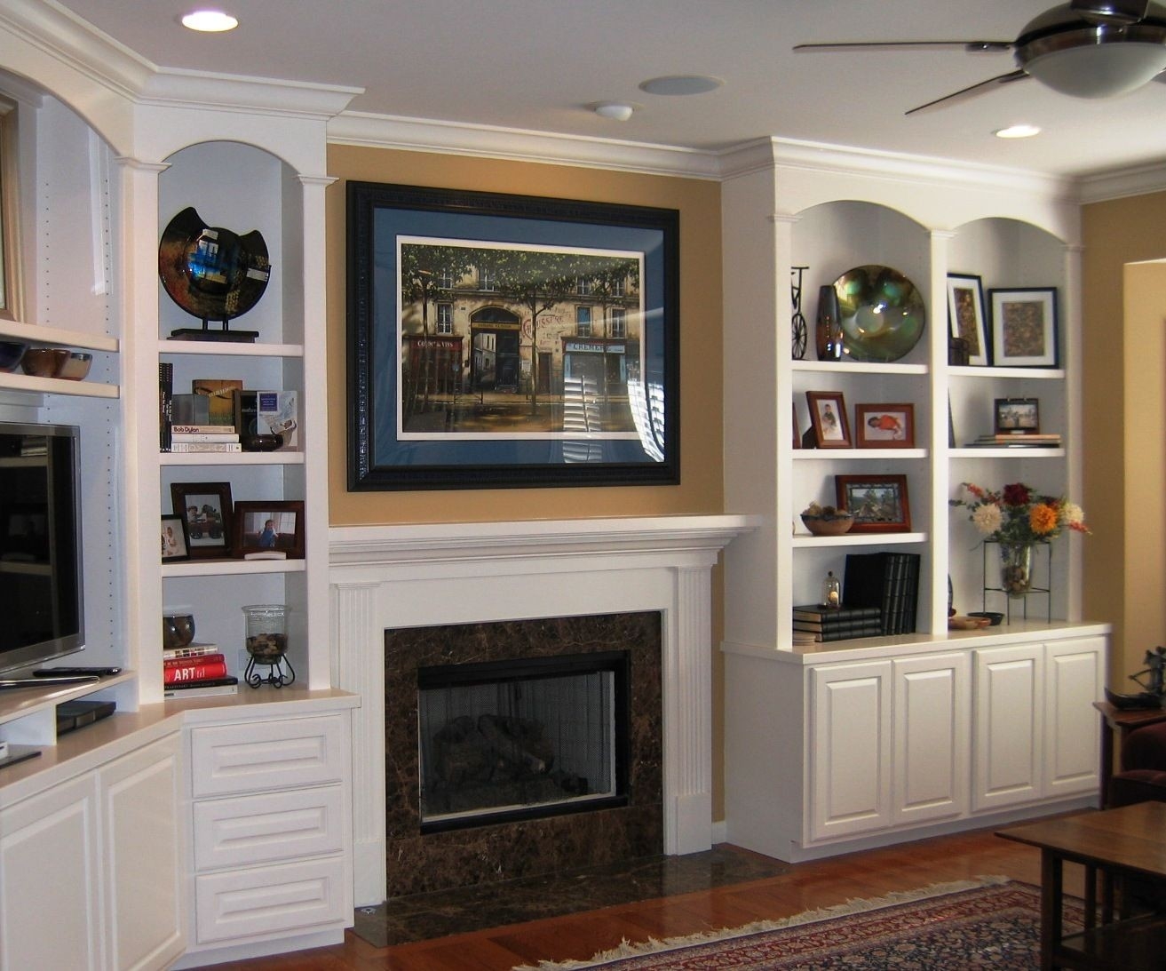 cheap diy built in cabinets around fireplace / tv fireplace built in google diy built ins around fireplace pics