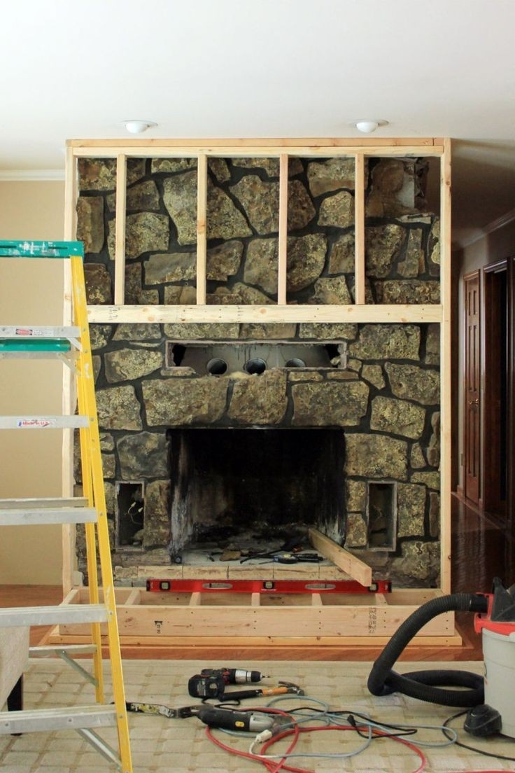 cheap fireplace build out | fireplace frame, reface fireplace, rock fireplaces how much to reface fireplace picture