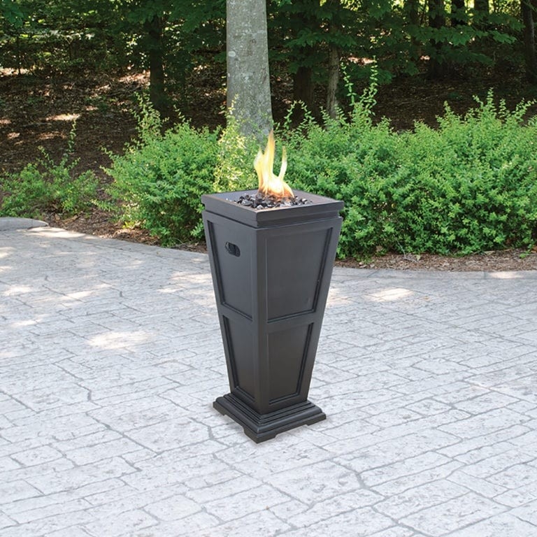 cheap lp gas outdoor fire column | endless summer what causes soot in a gas fireplace photo