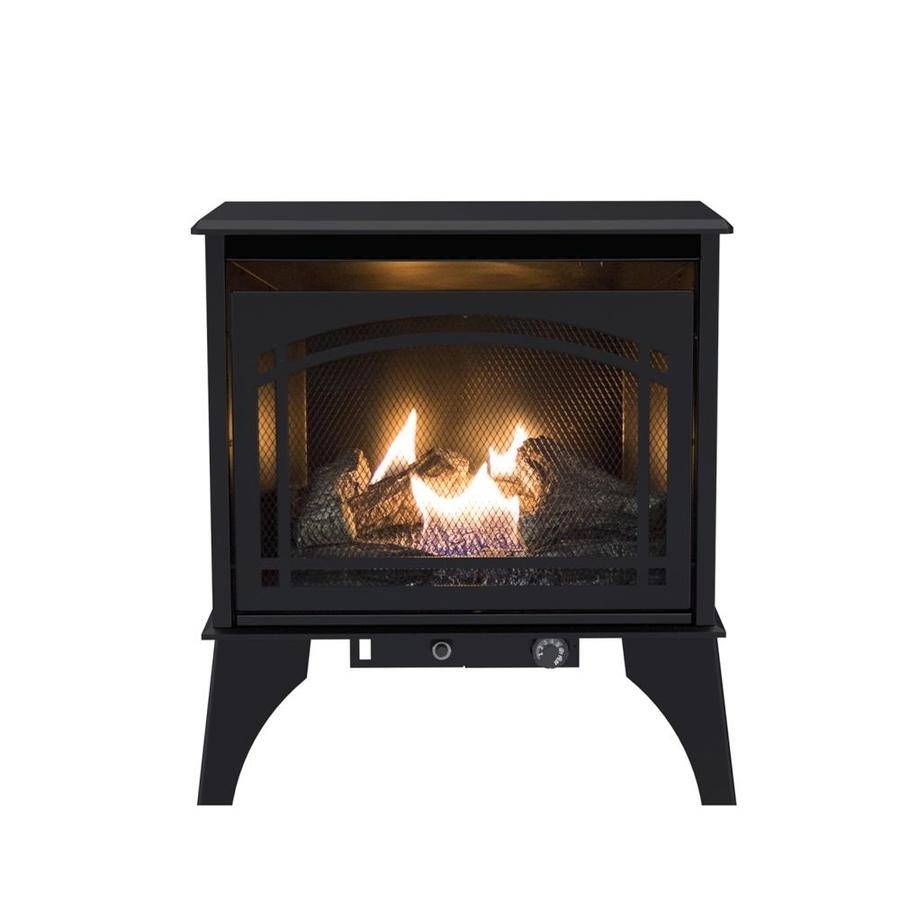 cheap shop pleasant hearth 700 sq ft dual burner vent free natural gas or electric fireplaces lowes home depot photo