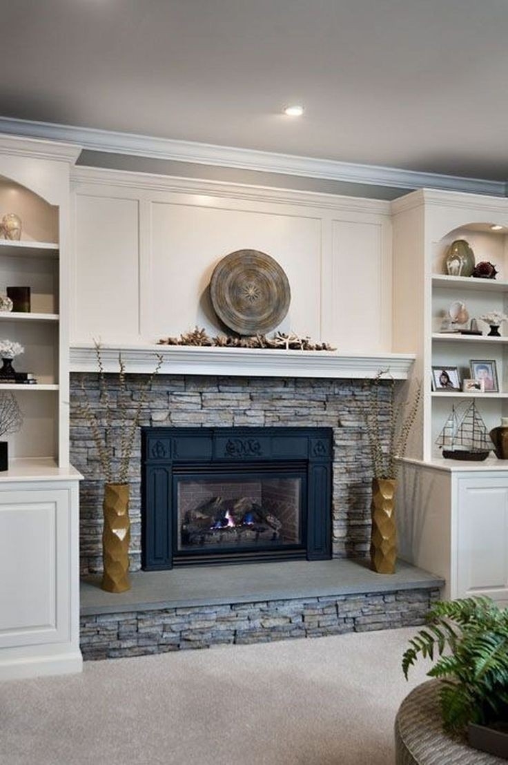 excellent 46 the best fireplace design ideas | fireplace built ins, home brick fireplace design ideas for stoves image