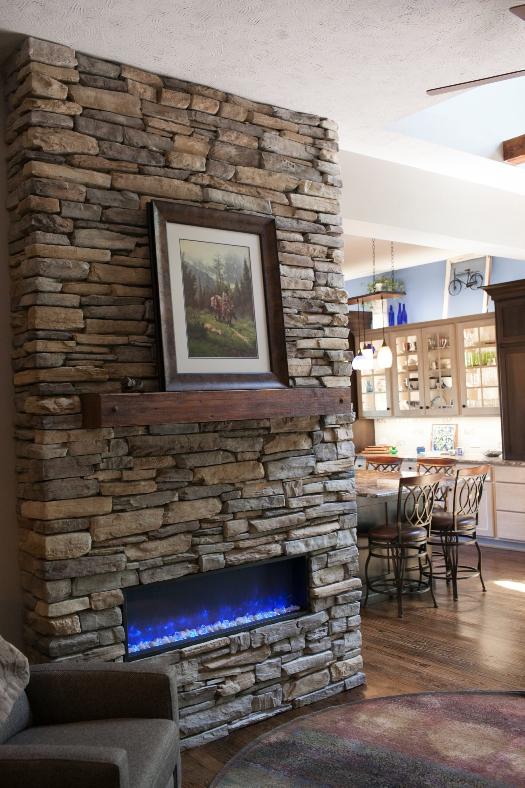 excellent custom stacked stone fireplace pinnacle homes, inc images of fireplaces with tile image