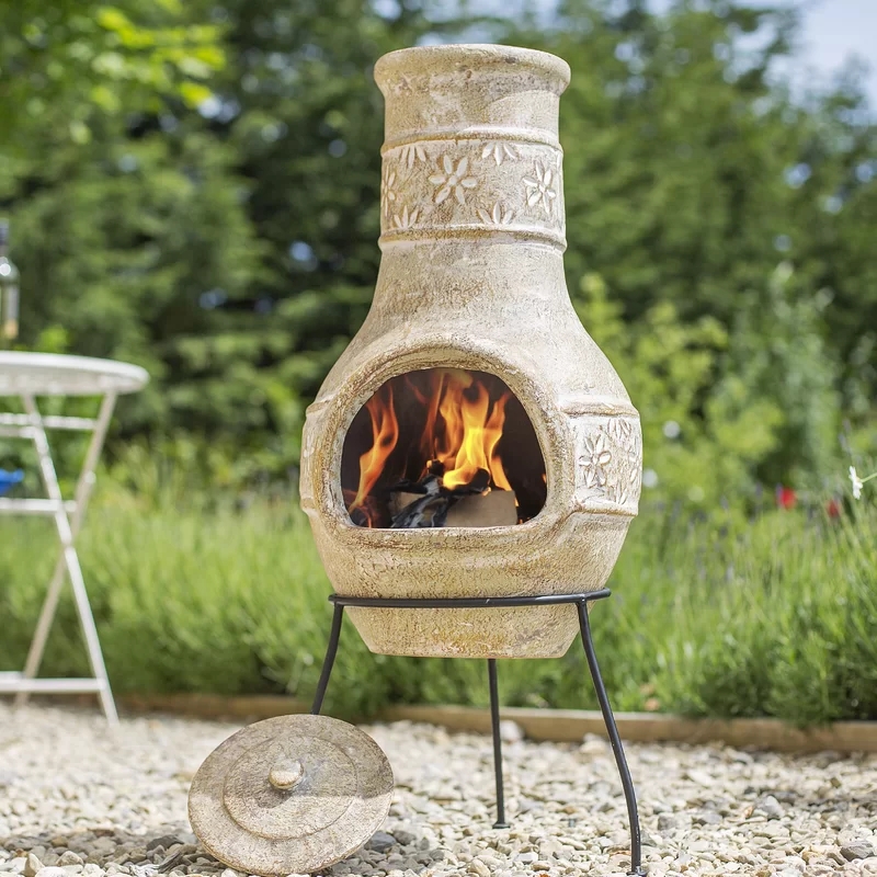 Outstanding Ceramic Chiminea Outdoor Fireplace Brand