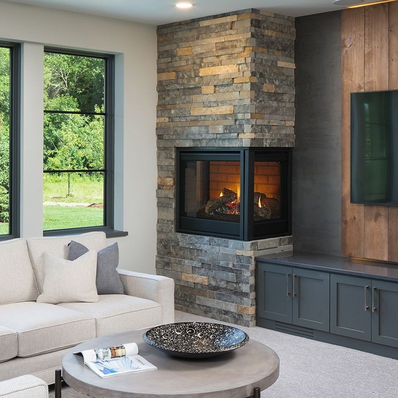 excellent heat &amp; glo corner | fireside hearth and home, fireplace, linear fireplace how to light heat and glo fireplace picture