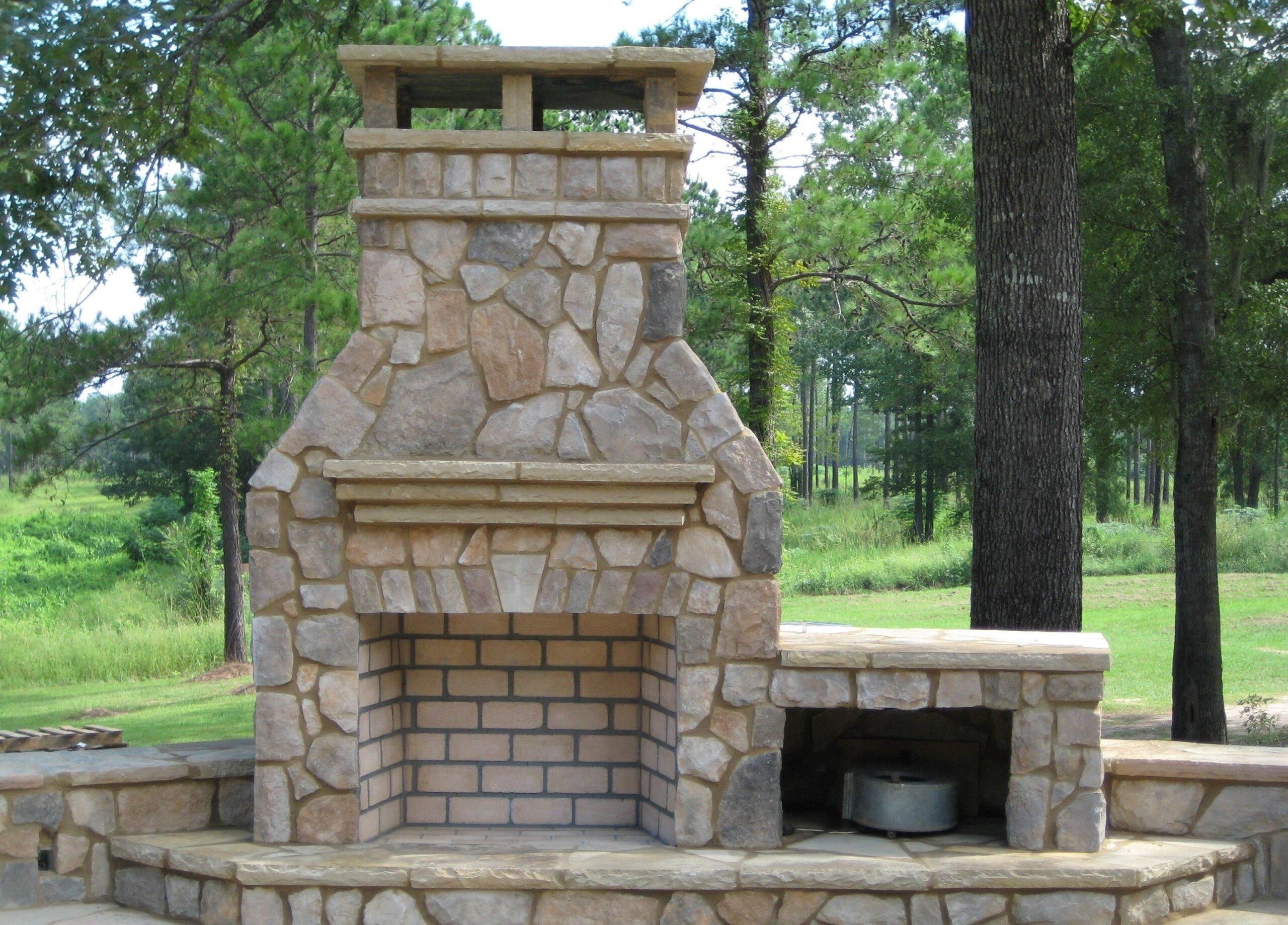 excellent outdoor fireplace kits daco stone | decoración de unas outdoor wood burning fireplace kits image