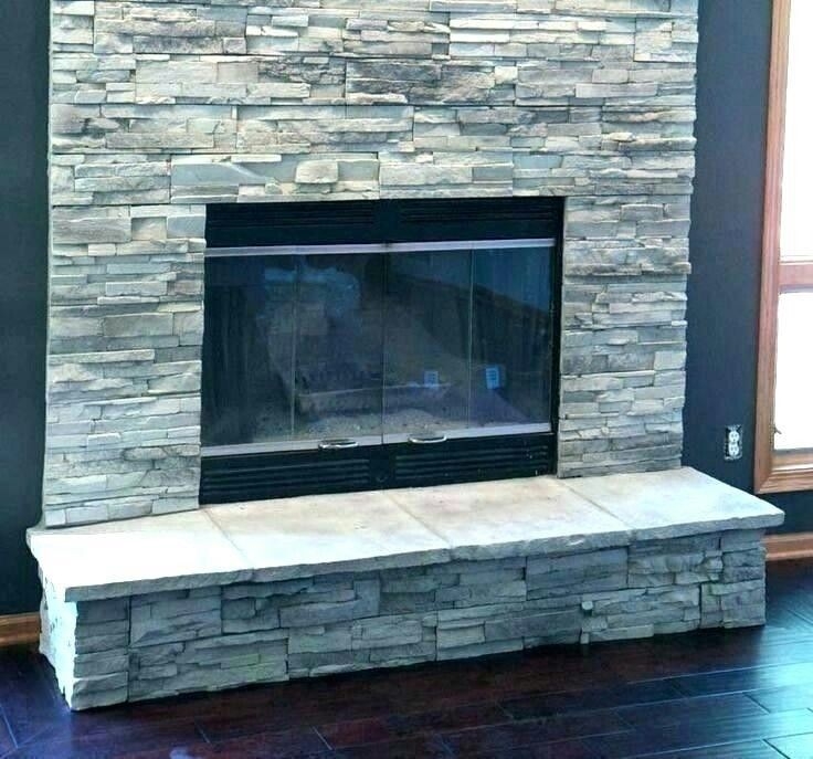 excellent pinandrea on fireplace | reface fireplace, fireplace, stone veneer refacing a brick fireplace with stone veneer image