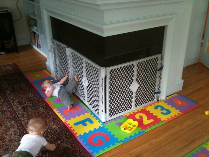 fantastic baby proofing the fireplace | baby proofing, diy baby gate, childproof fireplace bumpers for babies picture