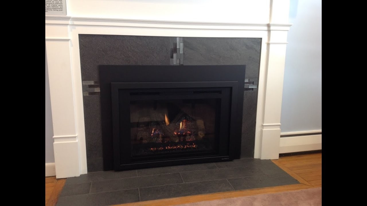 fantastic how to reface a fireplace for a gas insert youtube how to put out fire in fireplace image
