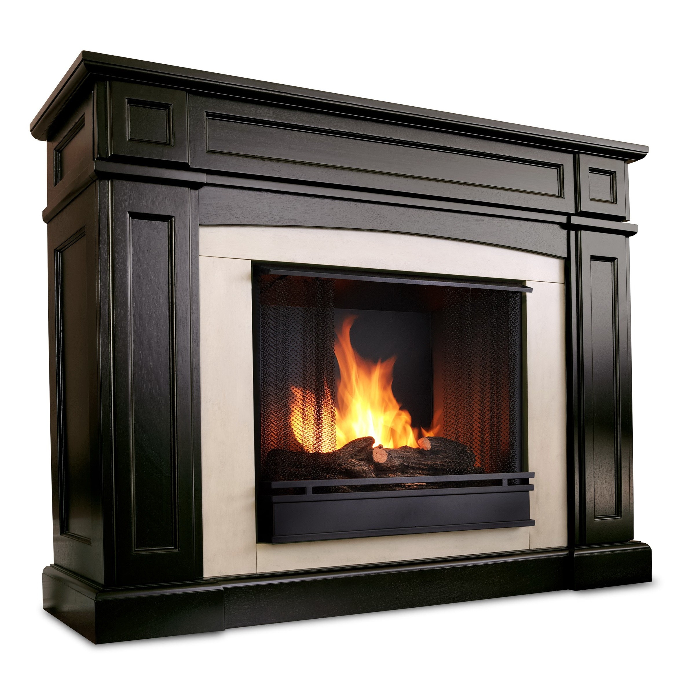 Inspiring Free Standing Ventless Propane Fireplace Top